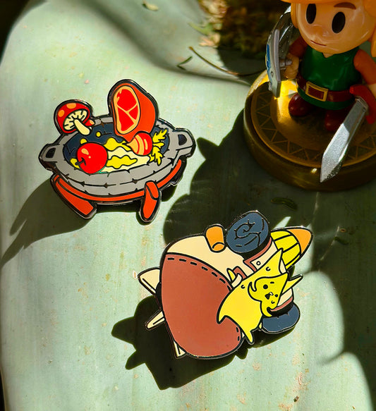 Korocket and Cooking Pot Pins