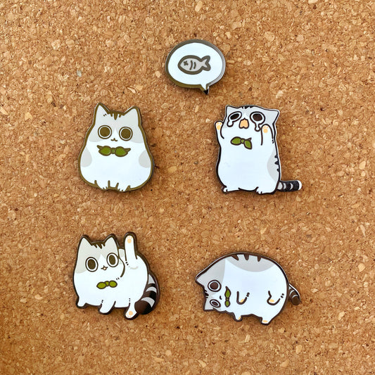 Hoya the Cat Enamel Pins