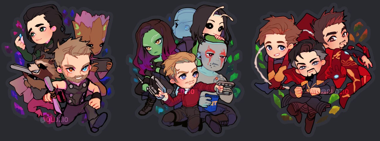 Mightiest Heroes Keychains
