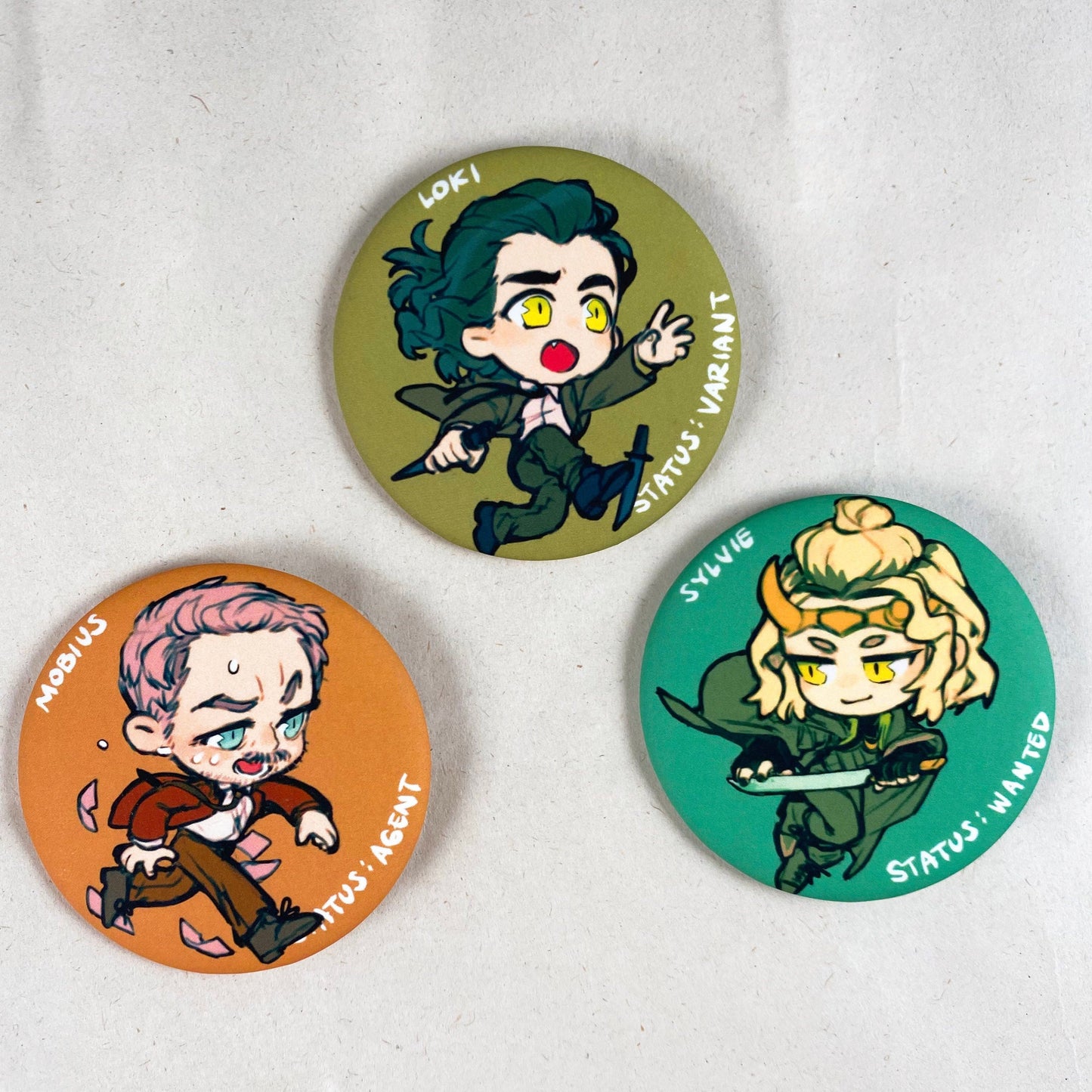Loki 2.25" Buttons