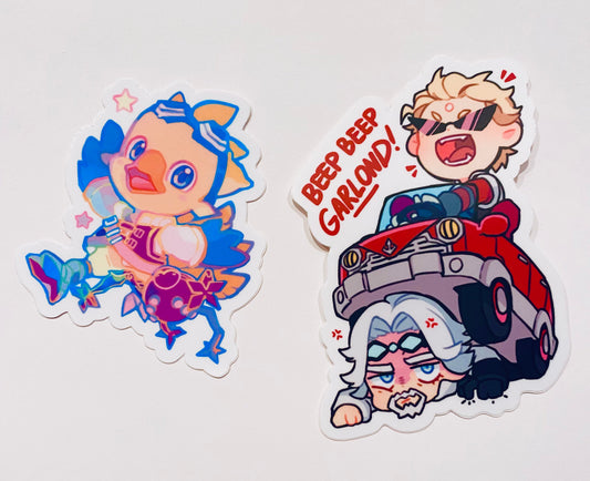 XIV Alpha and Cid Stickers